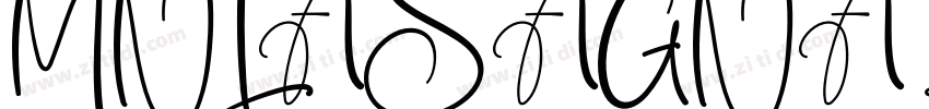 MNLASAGNA Regular字体转换